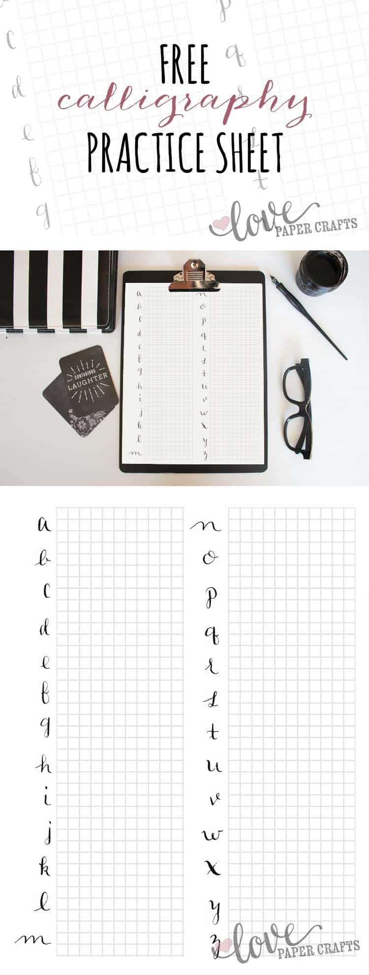 Calligraphy Practice Sheets Printable Free