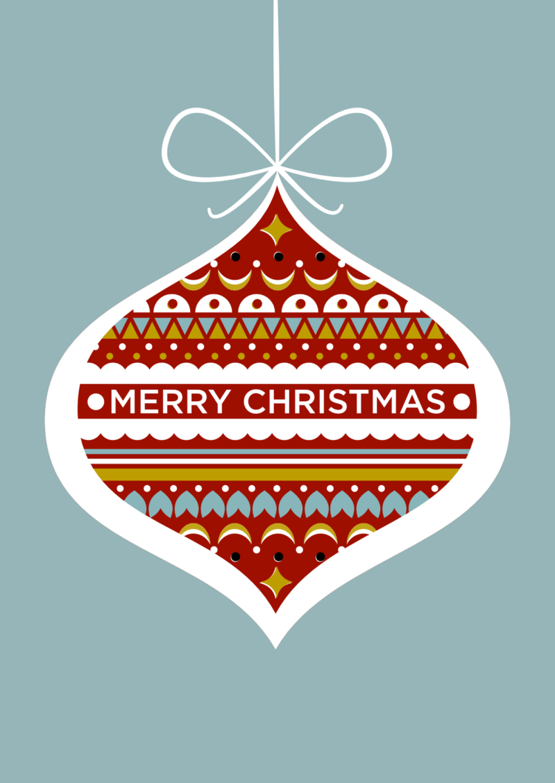 FREE Printable Christmas Card Work Over Easy