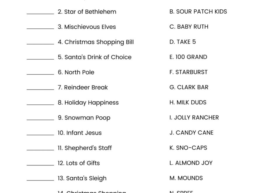FREE Printable Christmas Games 4 FREEBIES Lil Luna