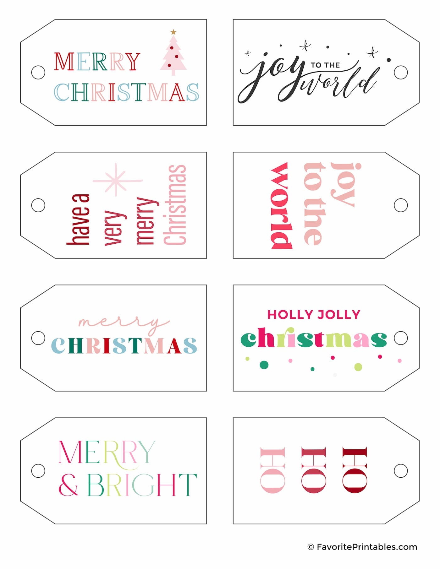 Christmas Gift Labels Printable Free