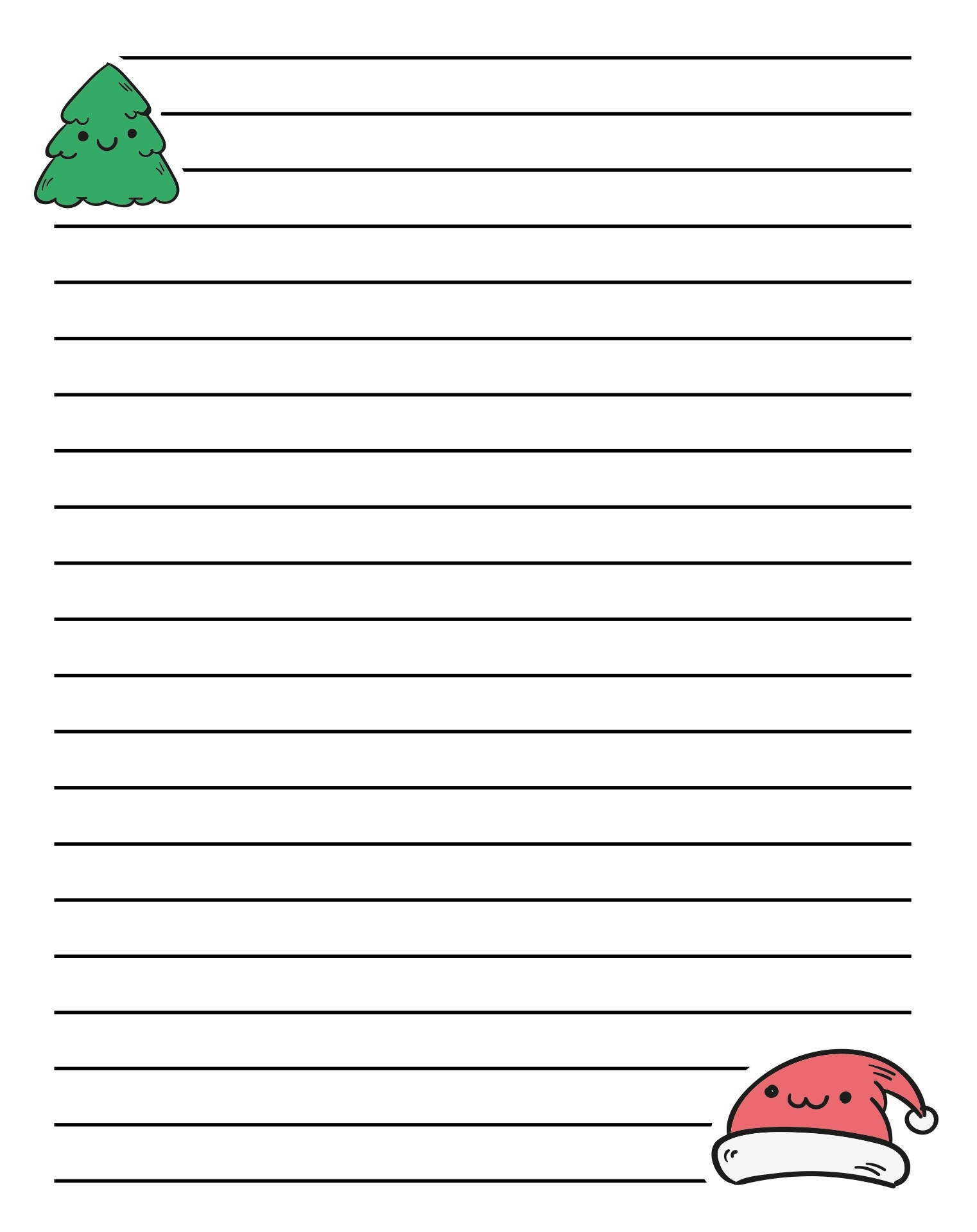 Christmas Writing Paper Free Printable