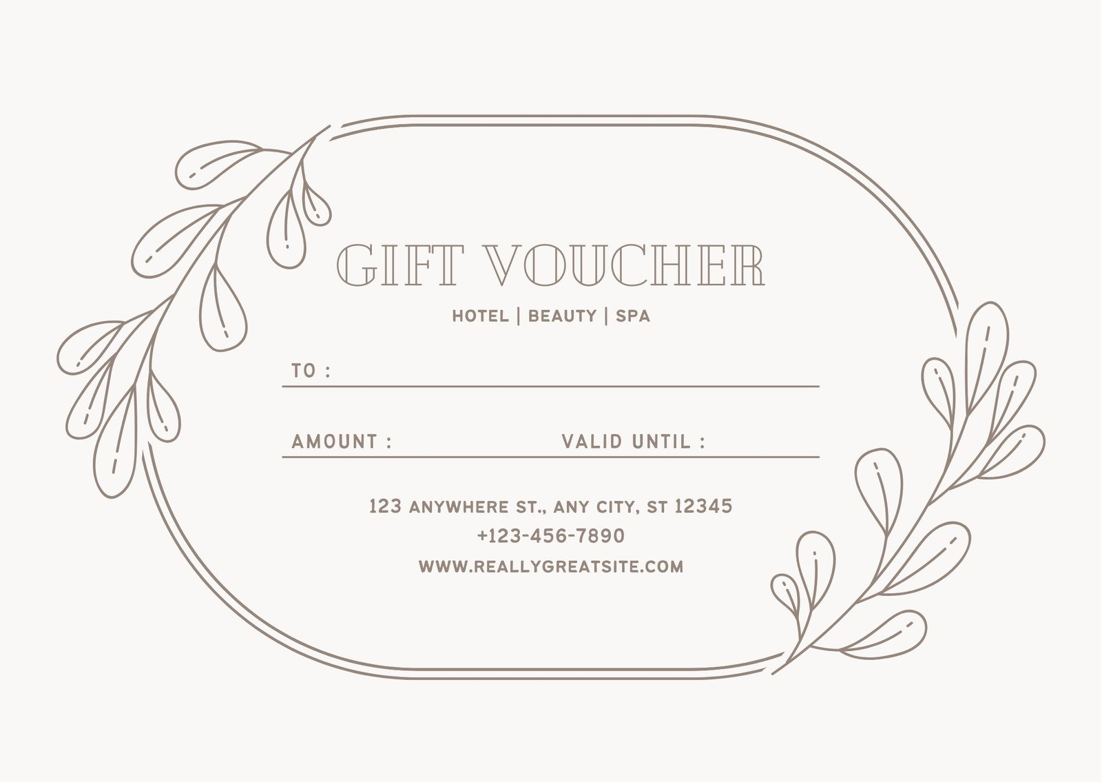 Free Printable Customizable Spa Gift Certificate Templates Canva Worksheets Library