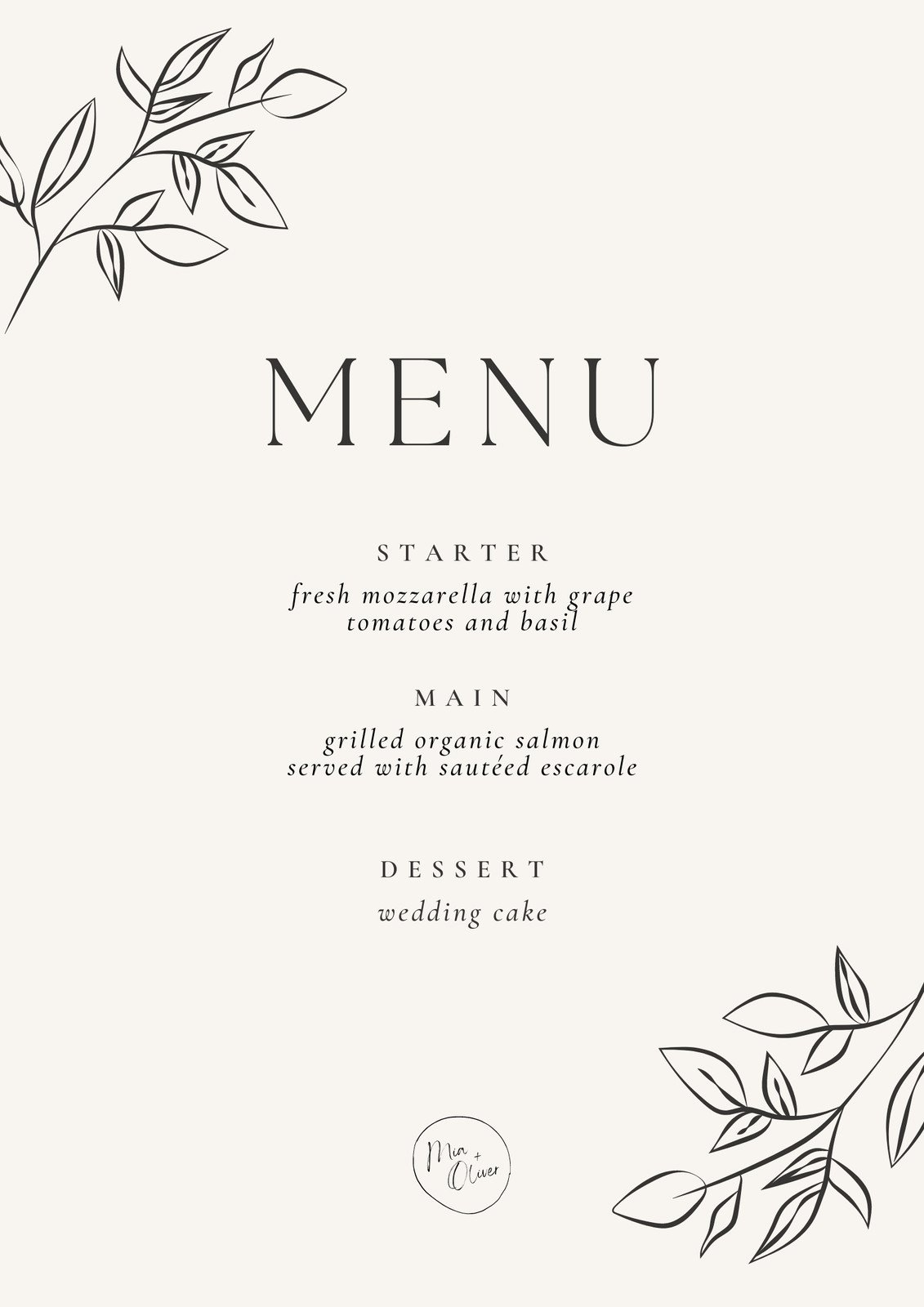 Free Online Printable Menu Maker
