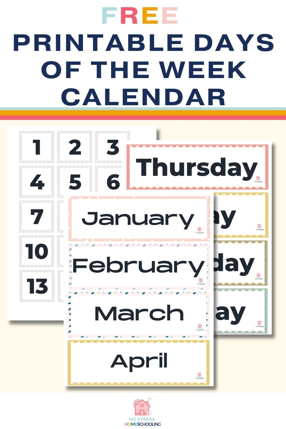 Printable Days Of The Week