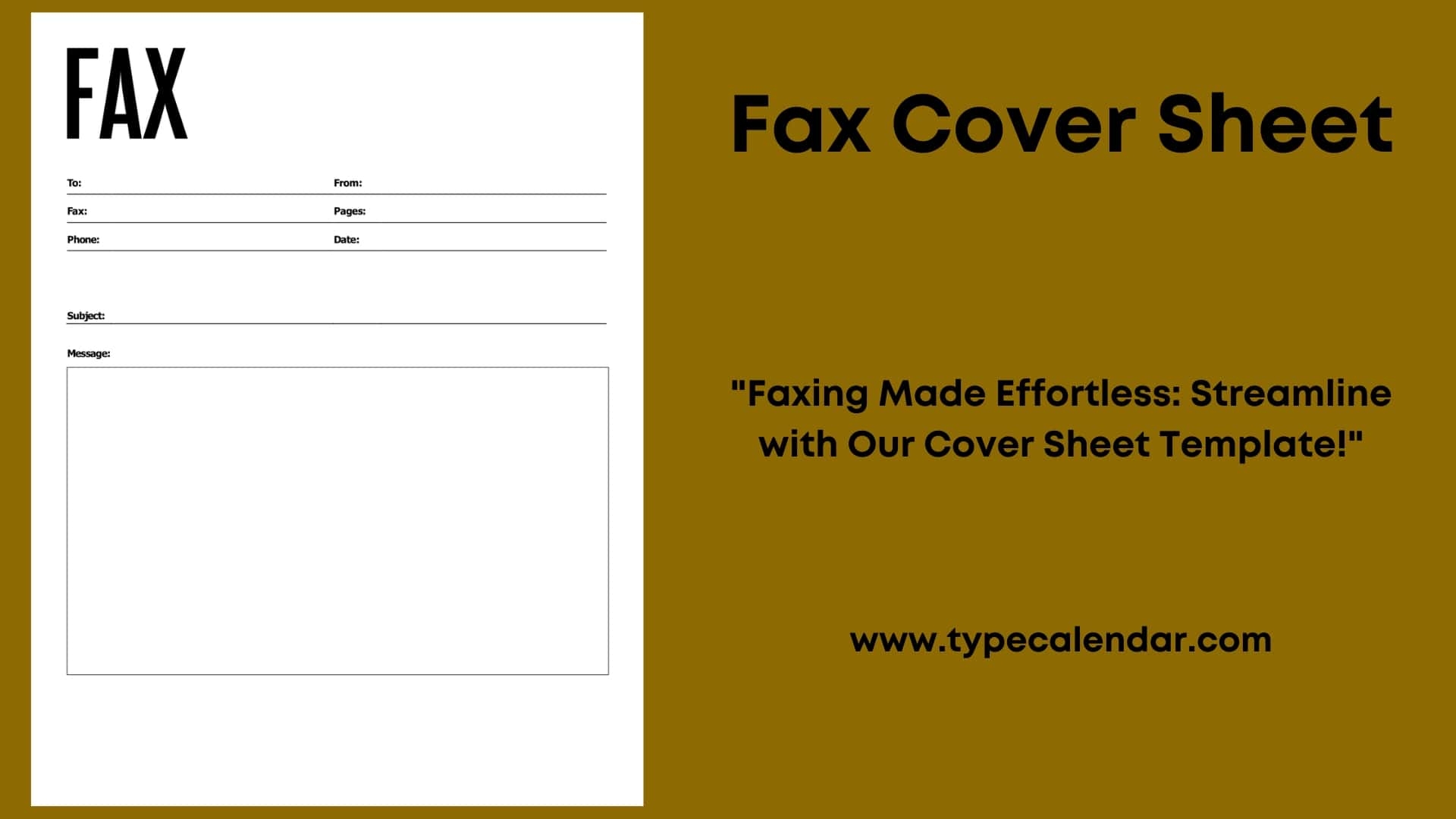 Free Printable Fax Cover Sheet Without Downloading