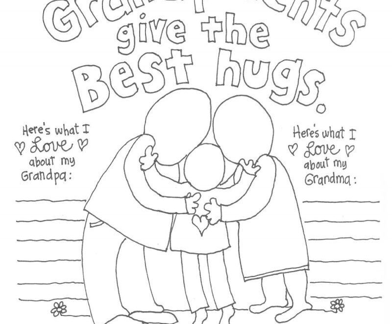 Free Printable Grandparents Day Coloring Pages