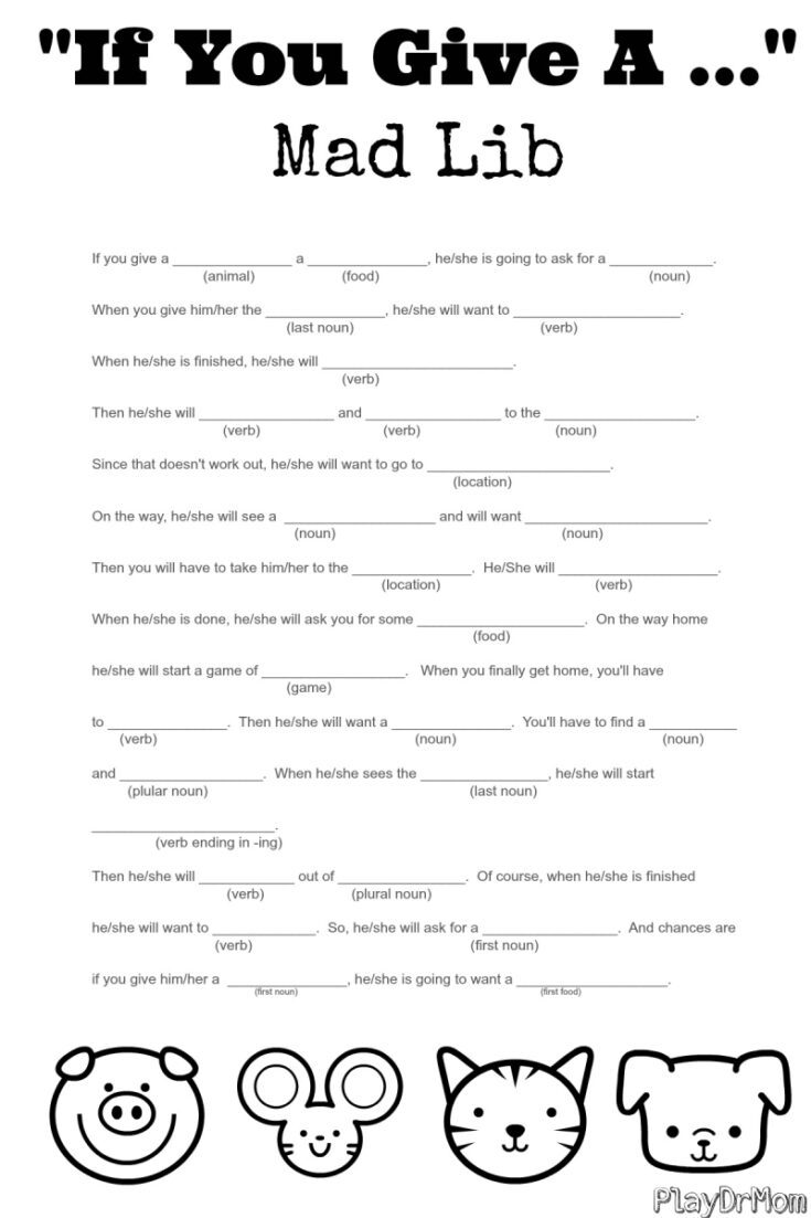 Printable Mad Libs For Adults