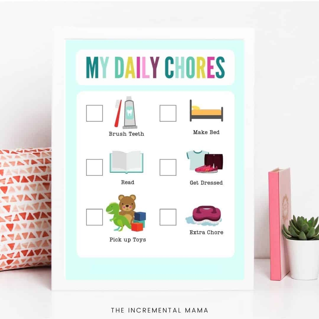 Printable Chore Charts With Pictures