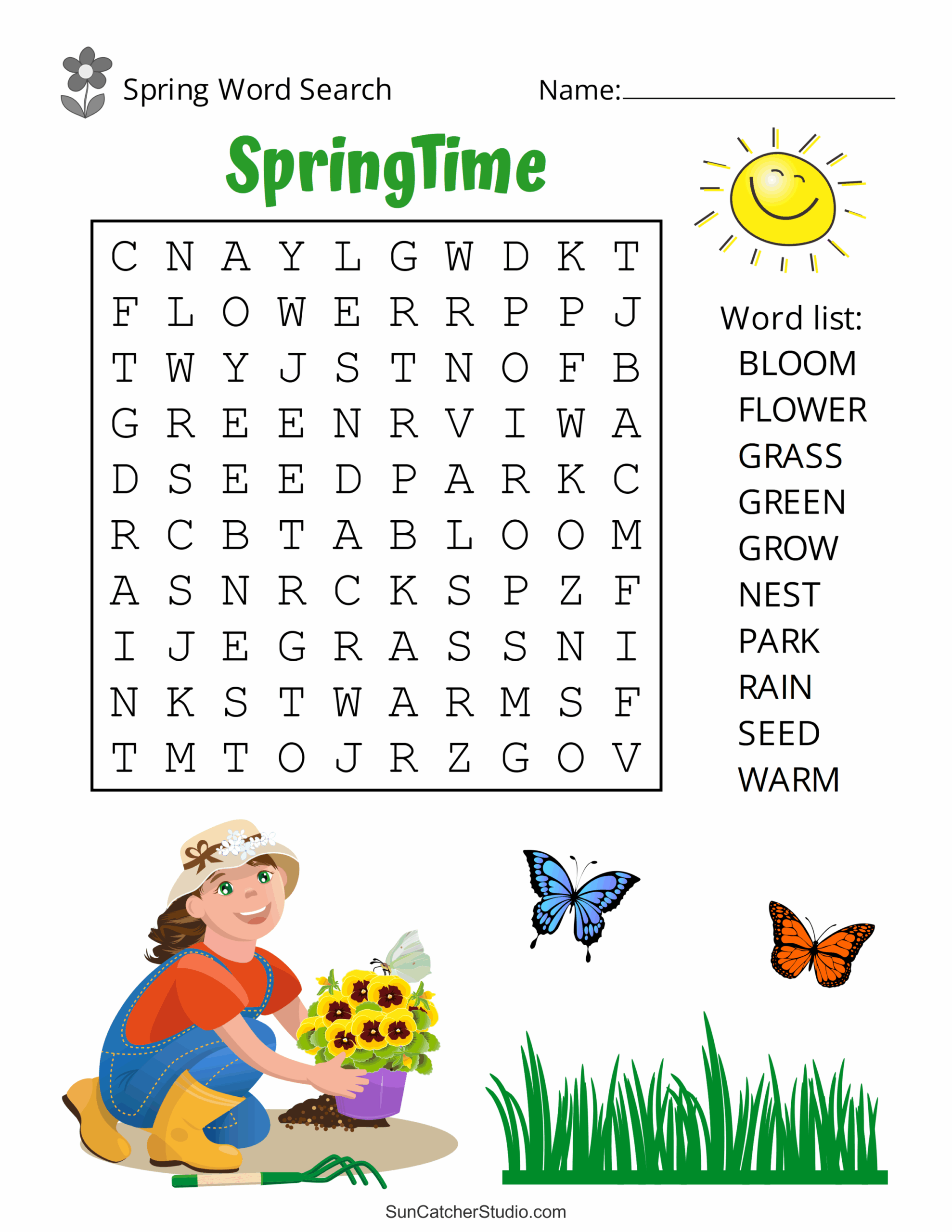 Free Printable Word Searches For Kids