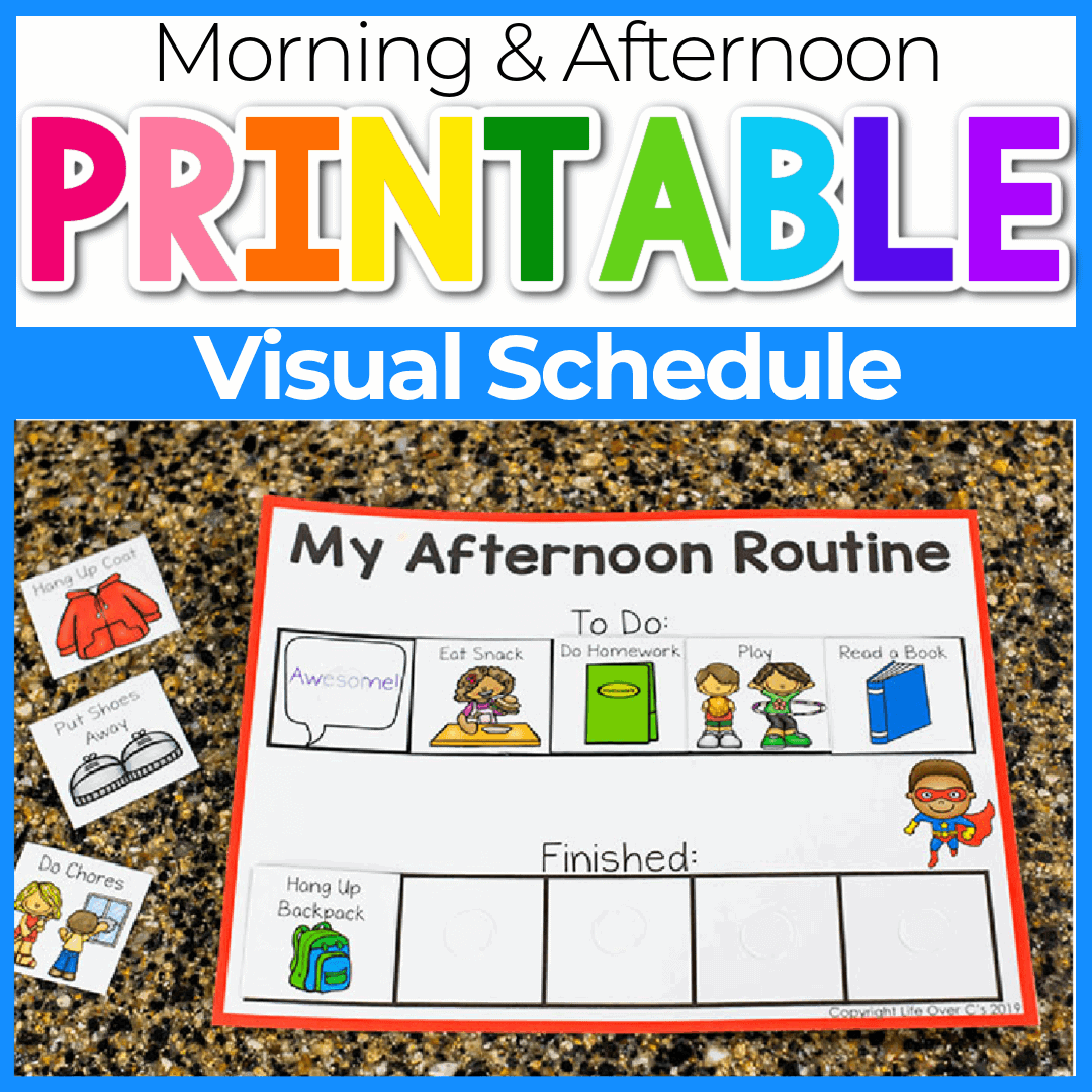 Printable Visual Schedule For Classroom