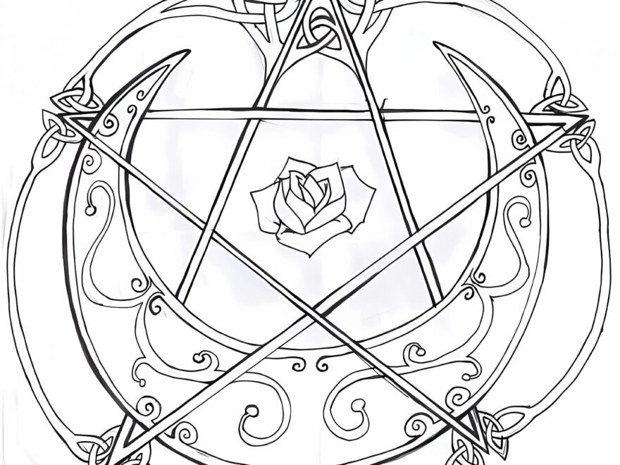Free Printable Wiccan Coloring Page