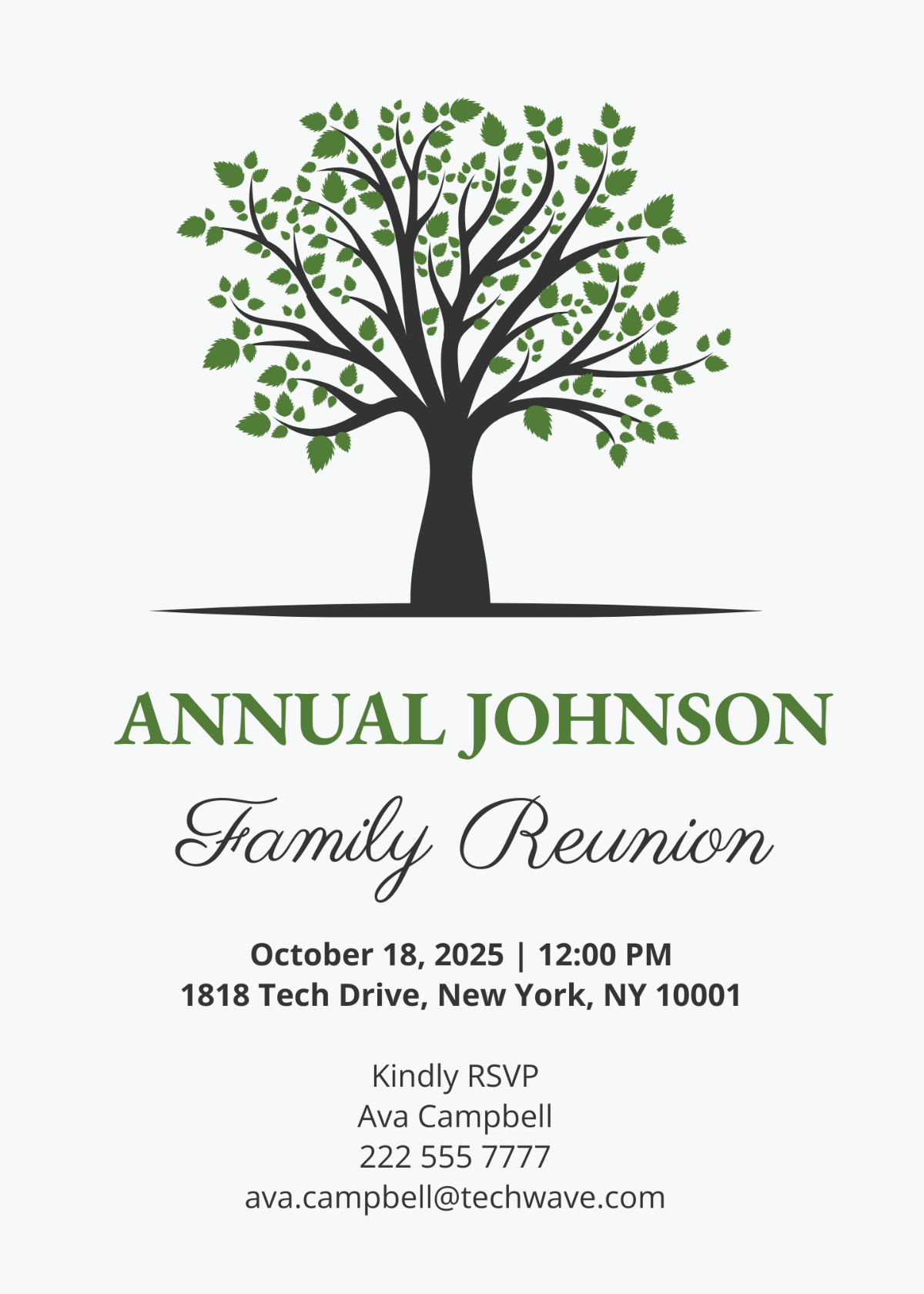 Free Reunion Invitation Templates Editable And Printable