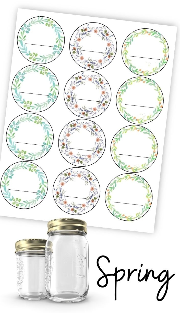 Free Printable Mason Jar Labels Template