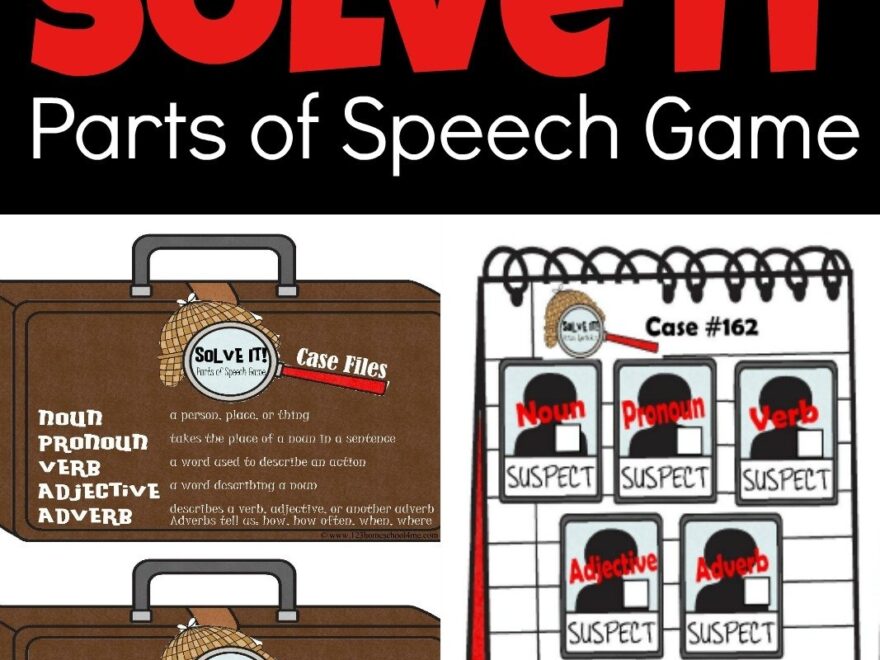FREE Solve It Parts Of Speech Game