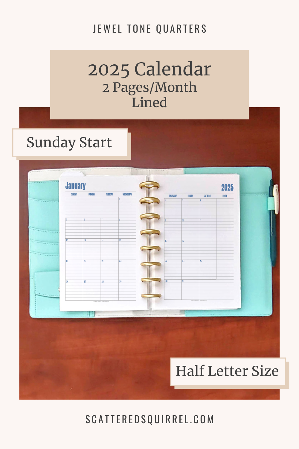 Get Your 2025 Calendars Now Scattered Squirrel