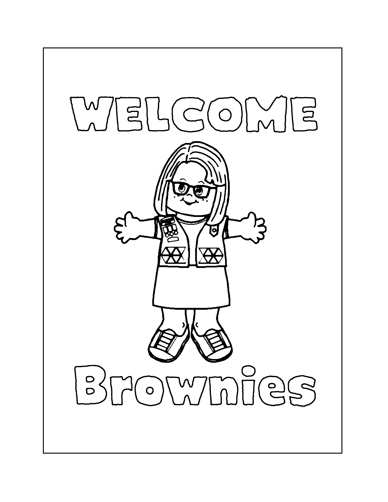 Girl Scout Coloring Pages Printable Coloring Pages FREE