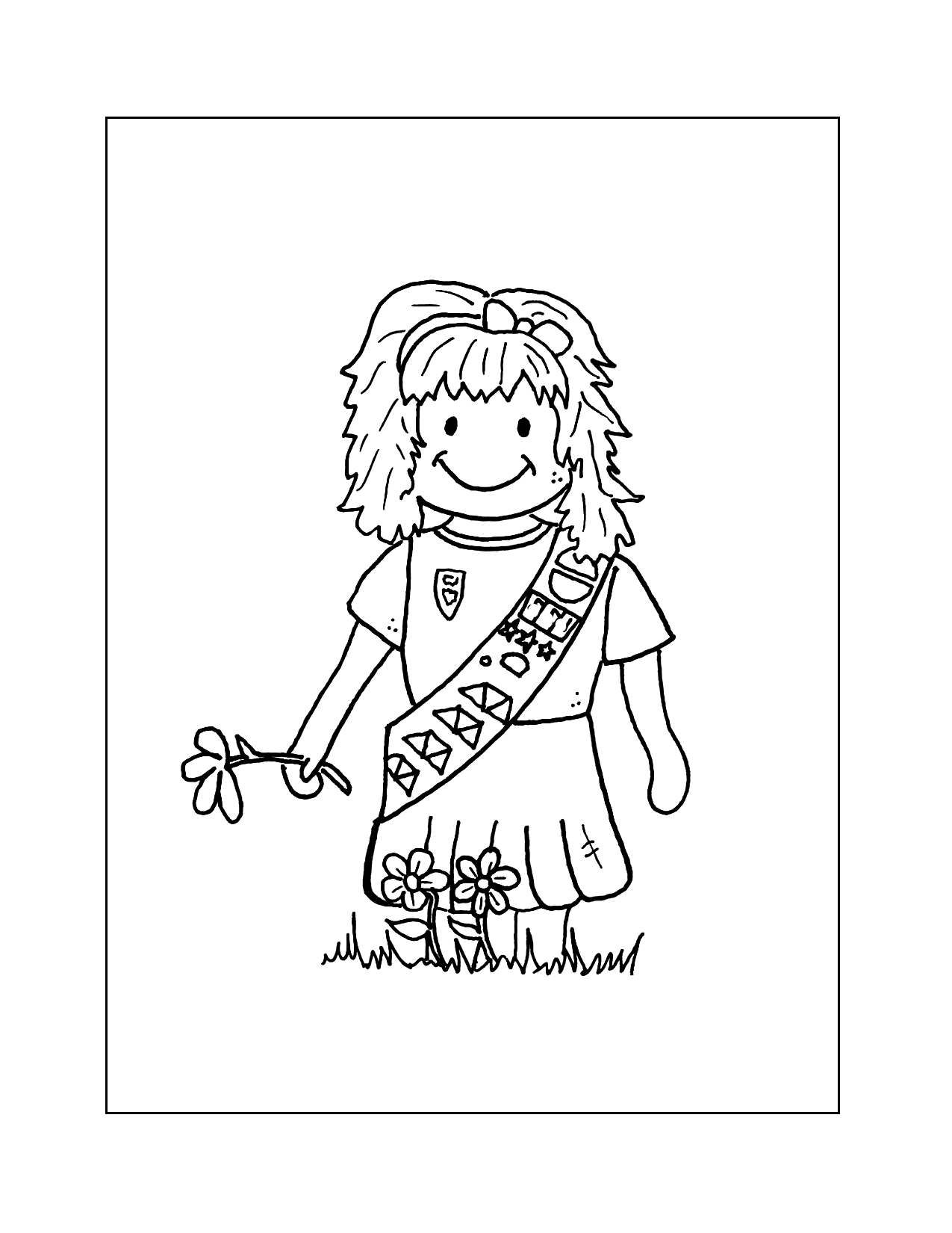 Girl Scout Coloring Pages Printable Coloring Pages FREE