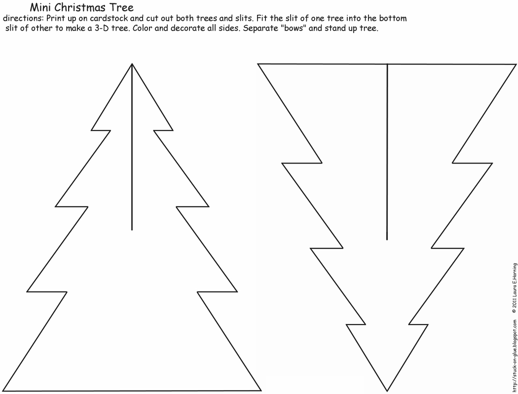 Paper Stand Up Christmas Cutouts Free Printables
