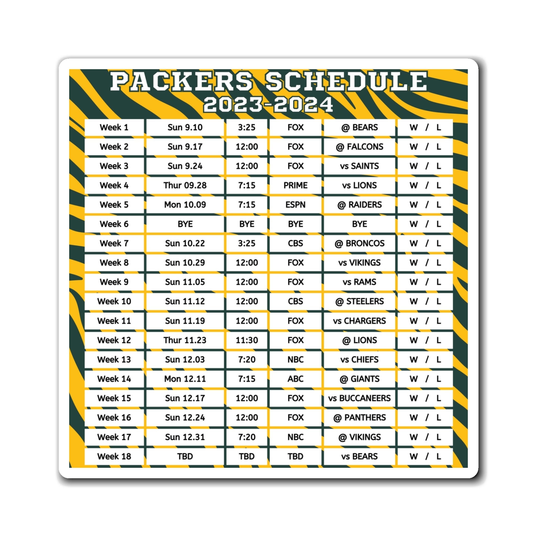 Green Bay Packers 2024 Schedule The Ultimate Guide For Fans