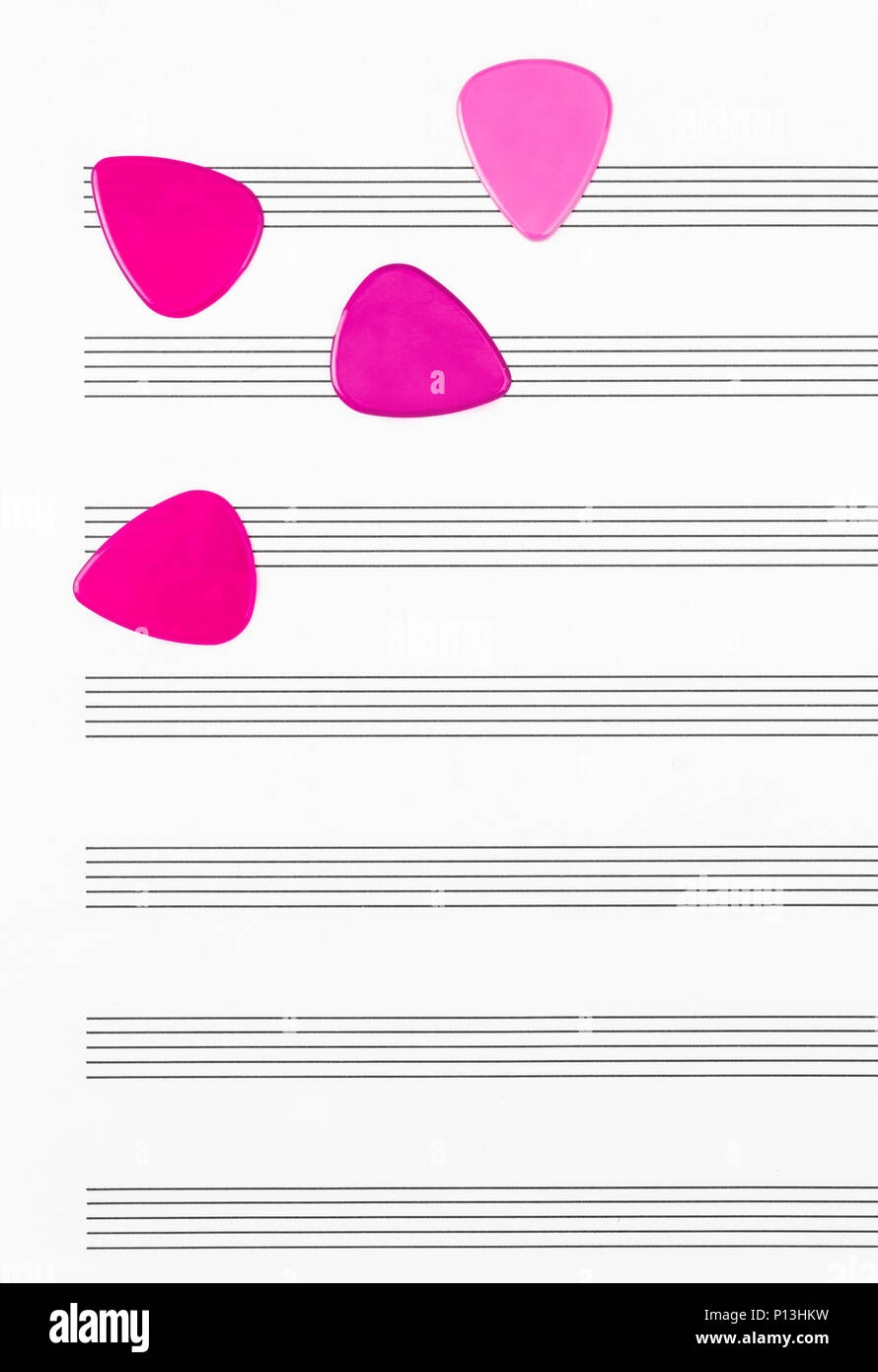 Guitar Picks Background Cut Out Stock Images Pictures Alamy