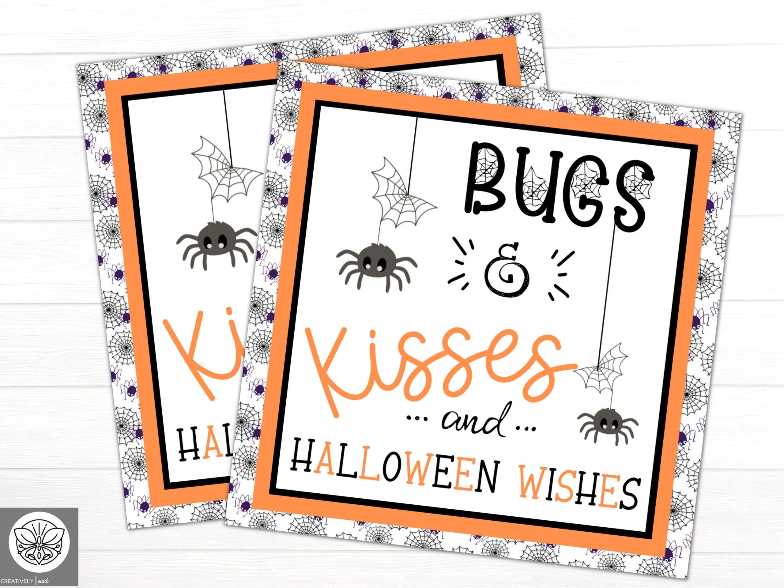 Halloween Treat Bags Bugs And Kisses Gift Tags Costume Party Boo Basket Birthday Party Download Printable Trick R Treat Bags Etsy