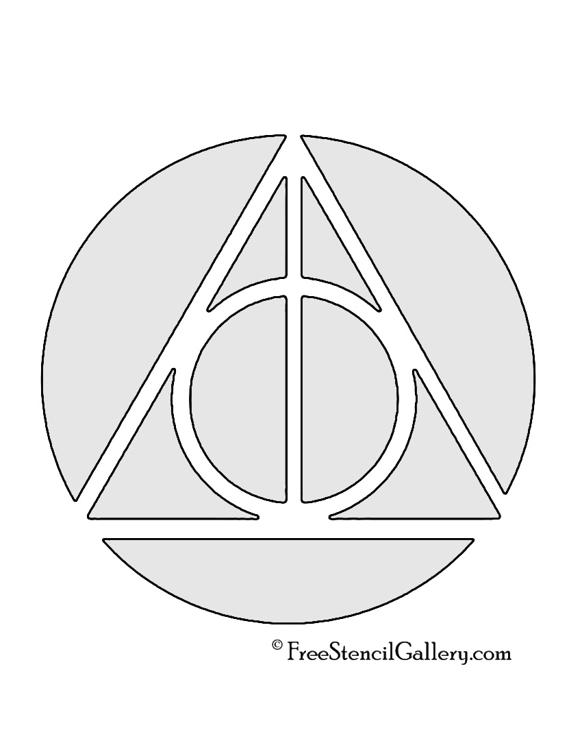Harry Potter Deathly Hallows Symbol Free Stencil Gallery