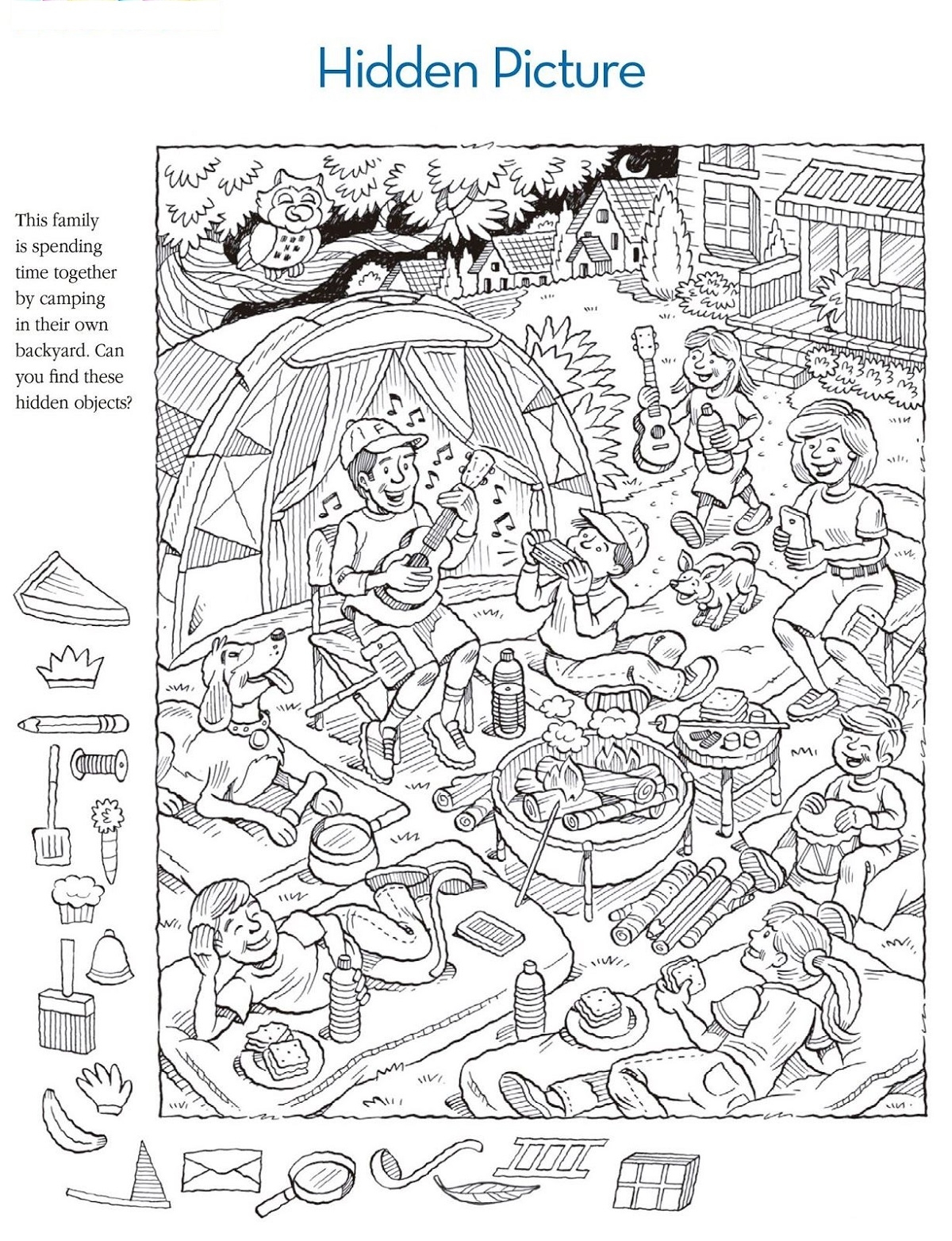 Highlights Hidden Pictures Printable 123 Worksheets