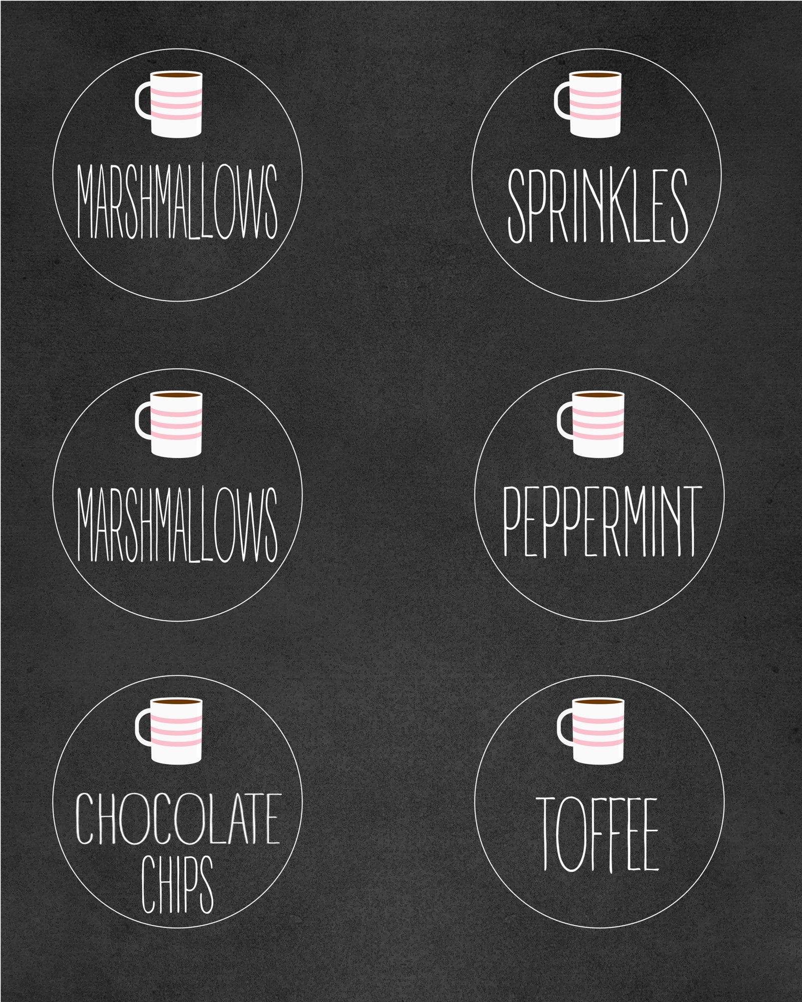 Hot Chocolate Bar With Instant Download Printables