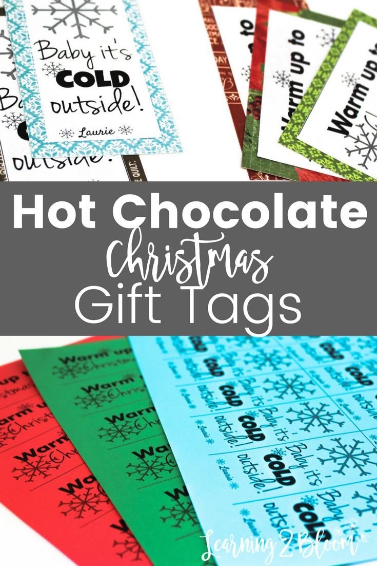 Hot Chocolate Gift Tags Printable
