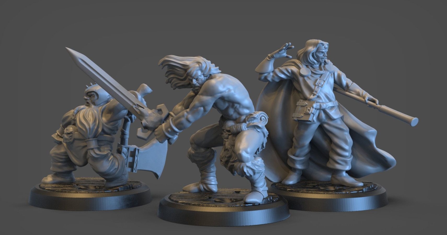 Free 3D Printable D&D Miniatures