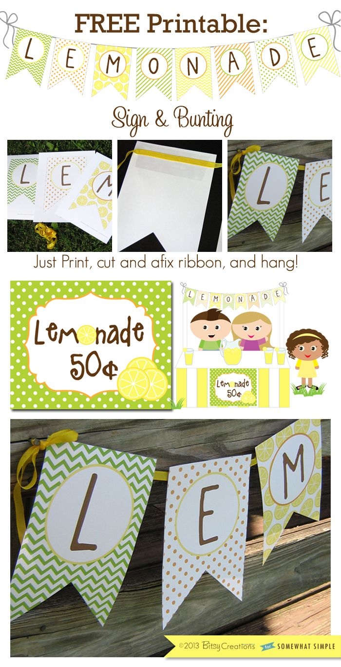 How To Make A Lemonade Stand Cute Printables