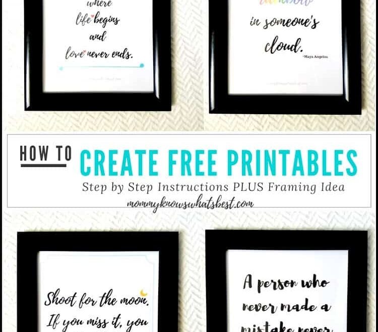How To Make Free Printables To Frame Easily Using Canva