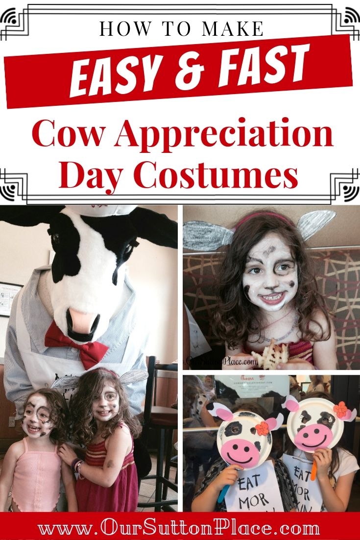 Cow Appreciation Day Printable Costume