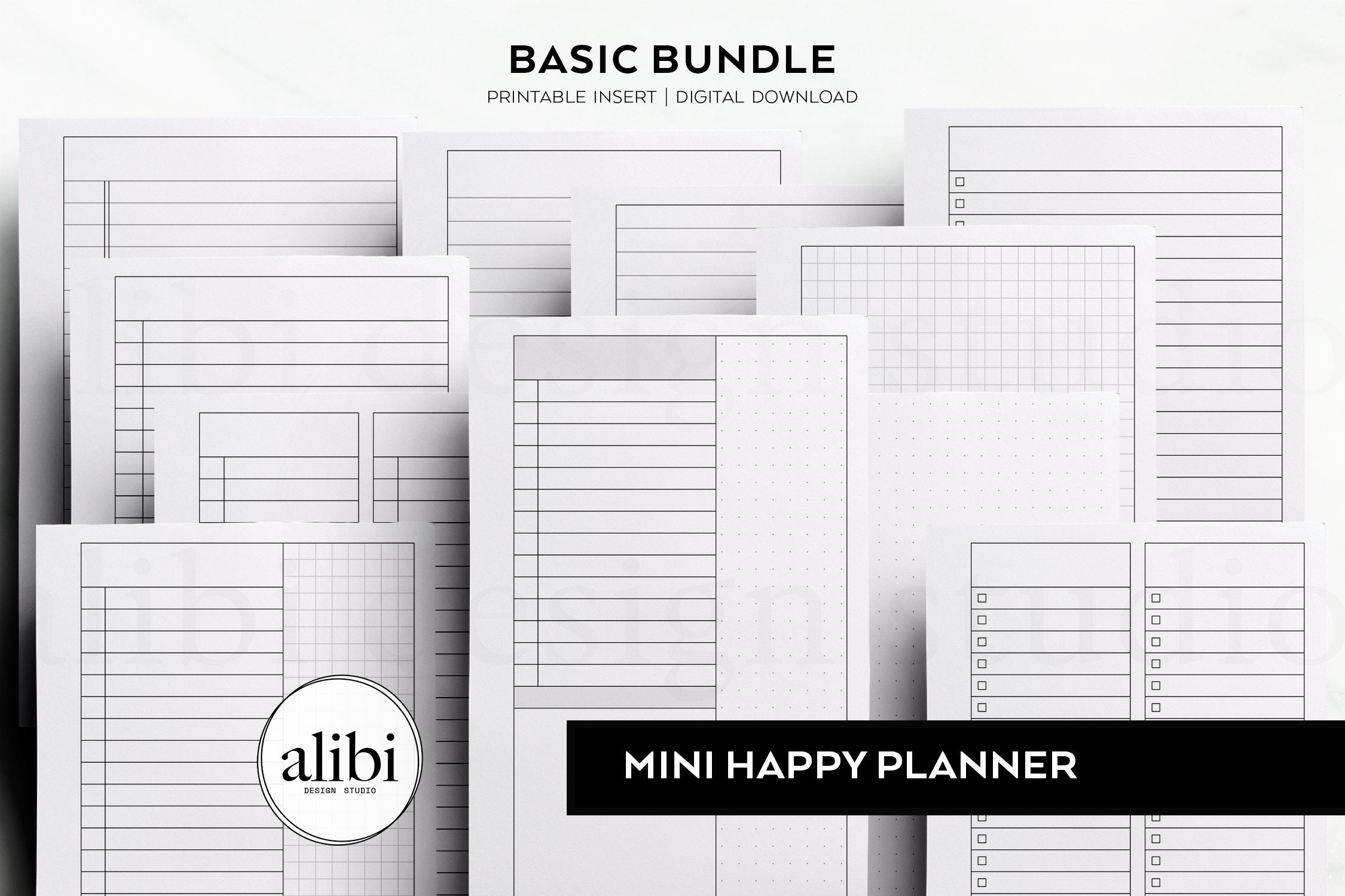 Mini Happy Planner Free Printables