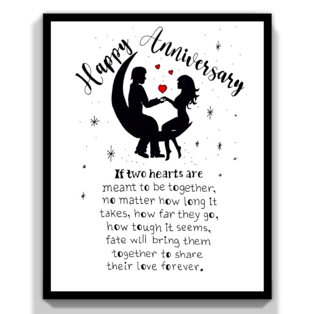 Husband Anniversary Printable Card Happy Anniversary Card Gift For Husband Digital Download Etsy