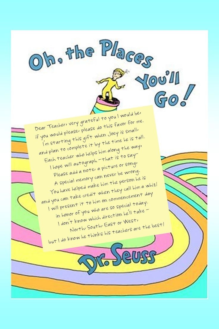 Oh The Places YouLl Go Printable