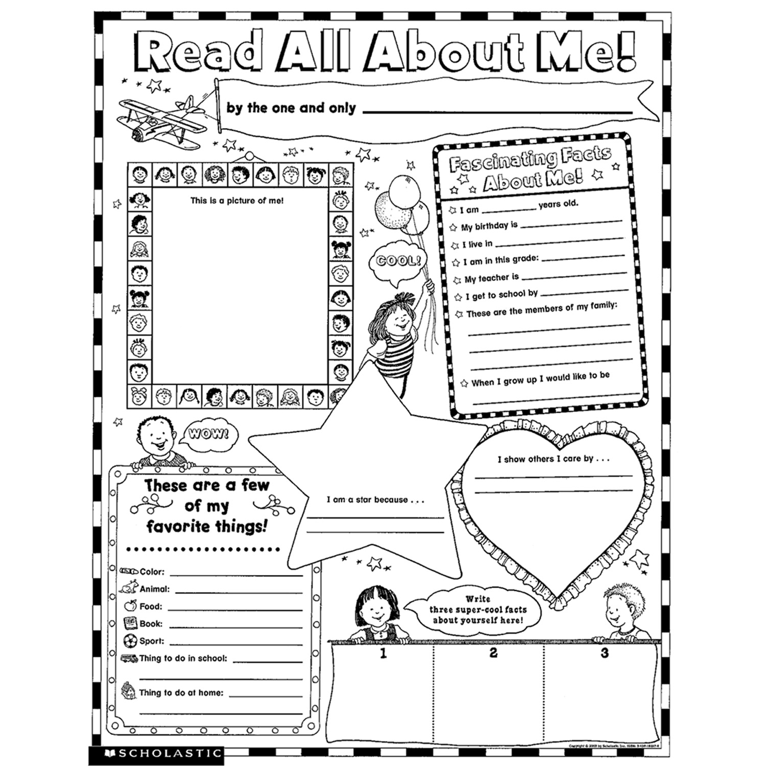 Instant Personal Poster Sets Read All About Me Set Of 30 The Teachers Lounge 