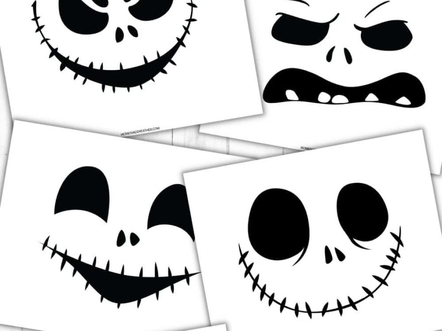 Jack Skellington Pumpkin Carving Stencils Homemade Heather
