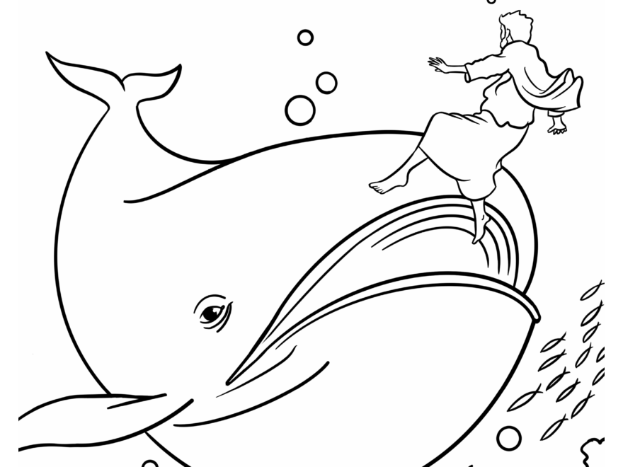 Jonah And The Whale Children s Coloring Page From Sermons4Kids S