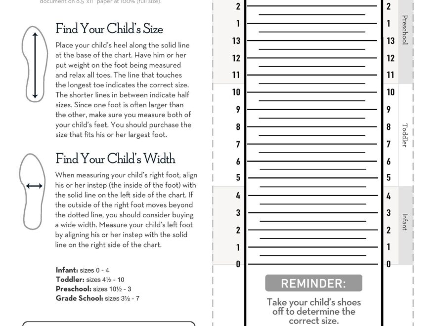 Kids Foot Sizer Charts Simple Foot Sizer Charts Child Shoe Sizer Charts Toddler Shoe Sizer Foot Shoe Size Determiner instant Download Etsy