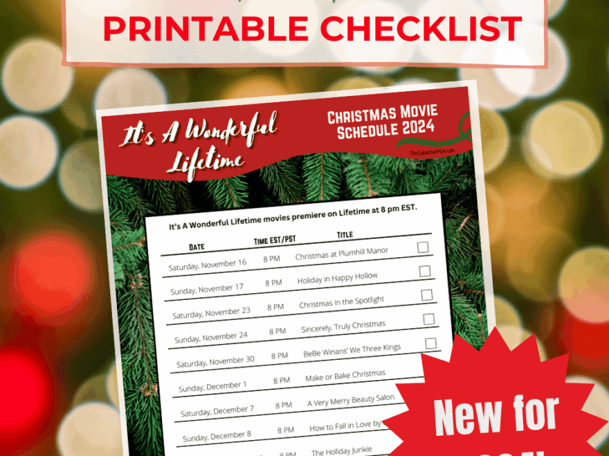 Lifetime Christmas Movie 2024 Schedule Checklist Free Printable TheSuburbanMom