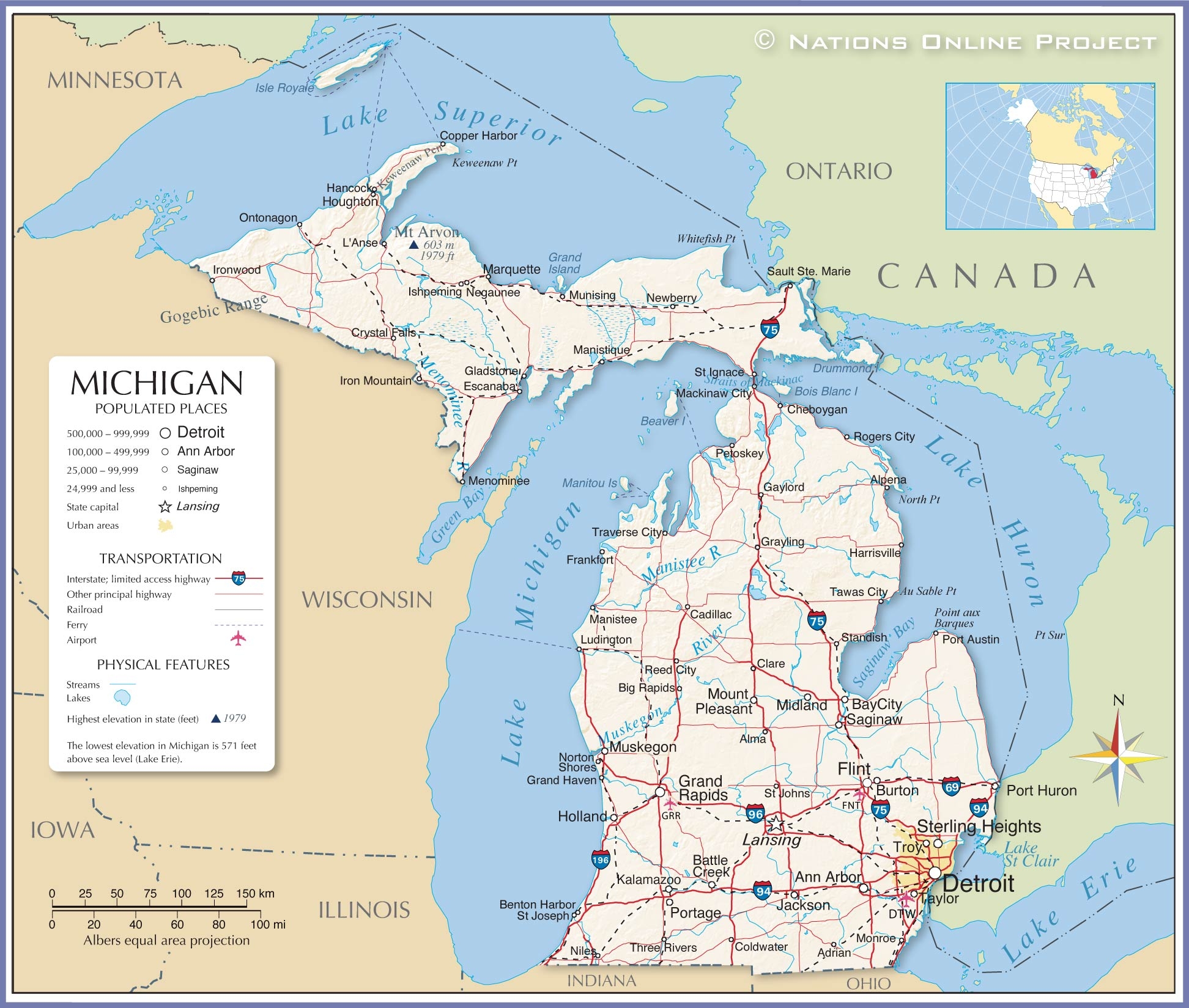 Printable Map Of Upper Peninsula Michigan