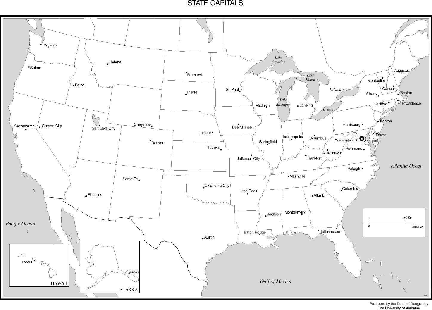Printable Map Of United States
