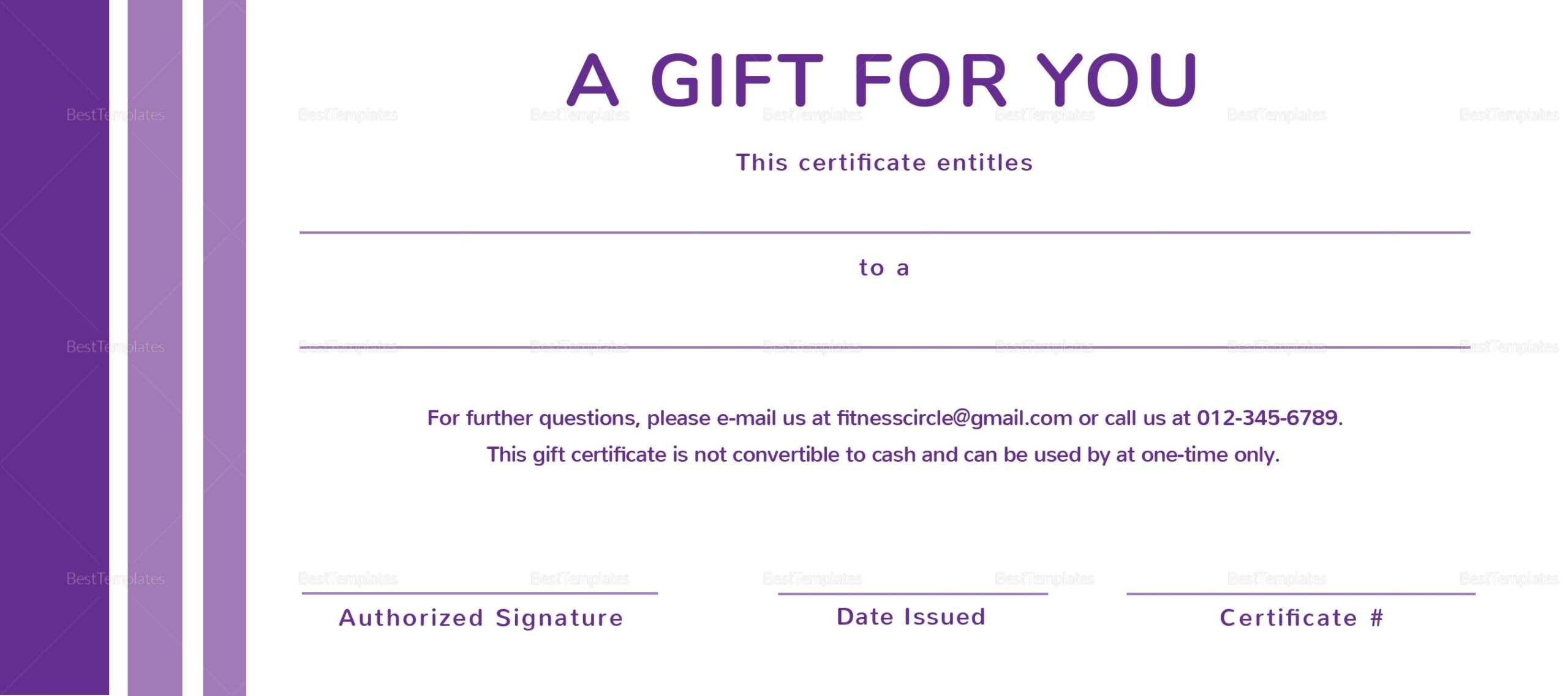 Massage Gift Certificate Design Template In PSD Word Publisher Illustrator InDesign