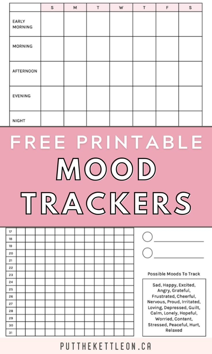 Free Mental Health Tracker Printable