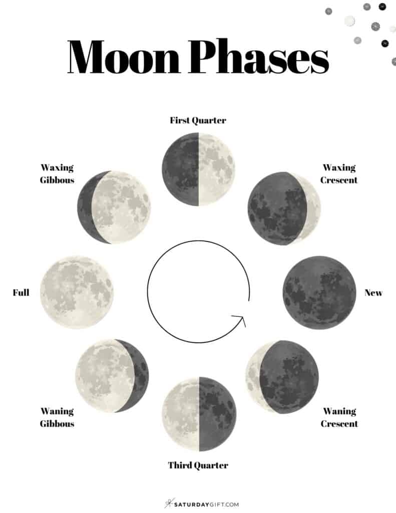 Phases Of The Moon Printable Worksheets