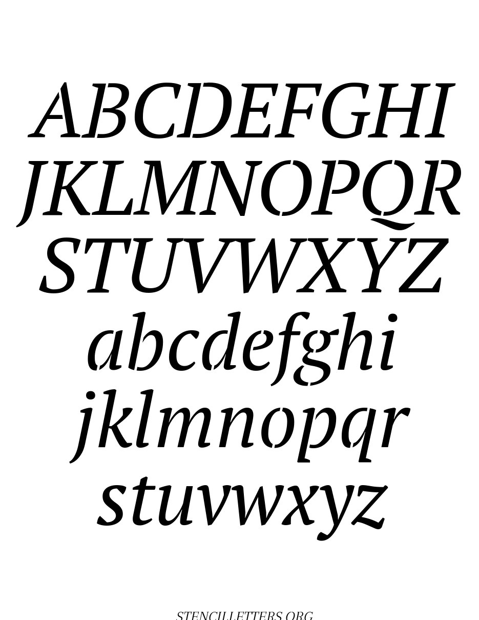 Free Printable Letter Stencils Different Fonts