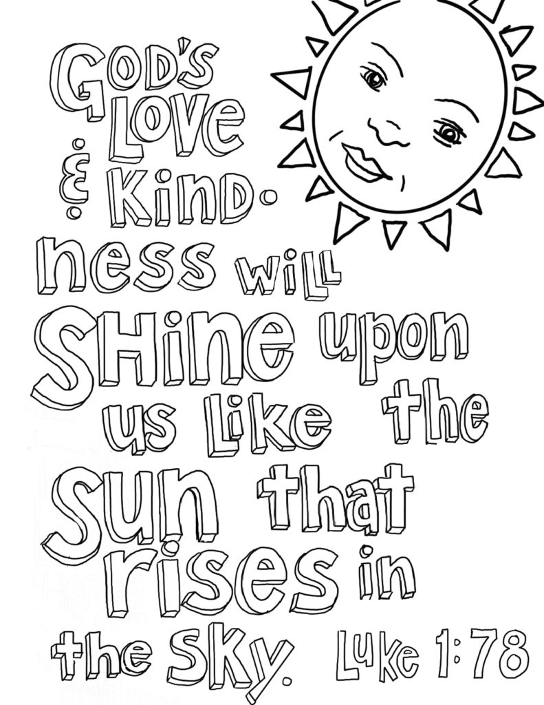 Free Printable Bible Coloring Pages With Scriptures