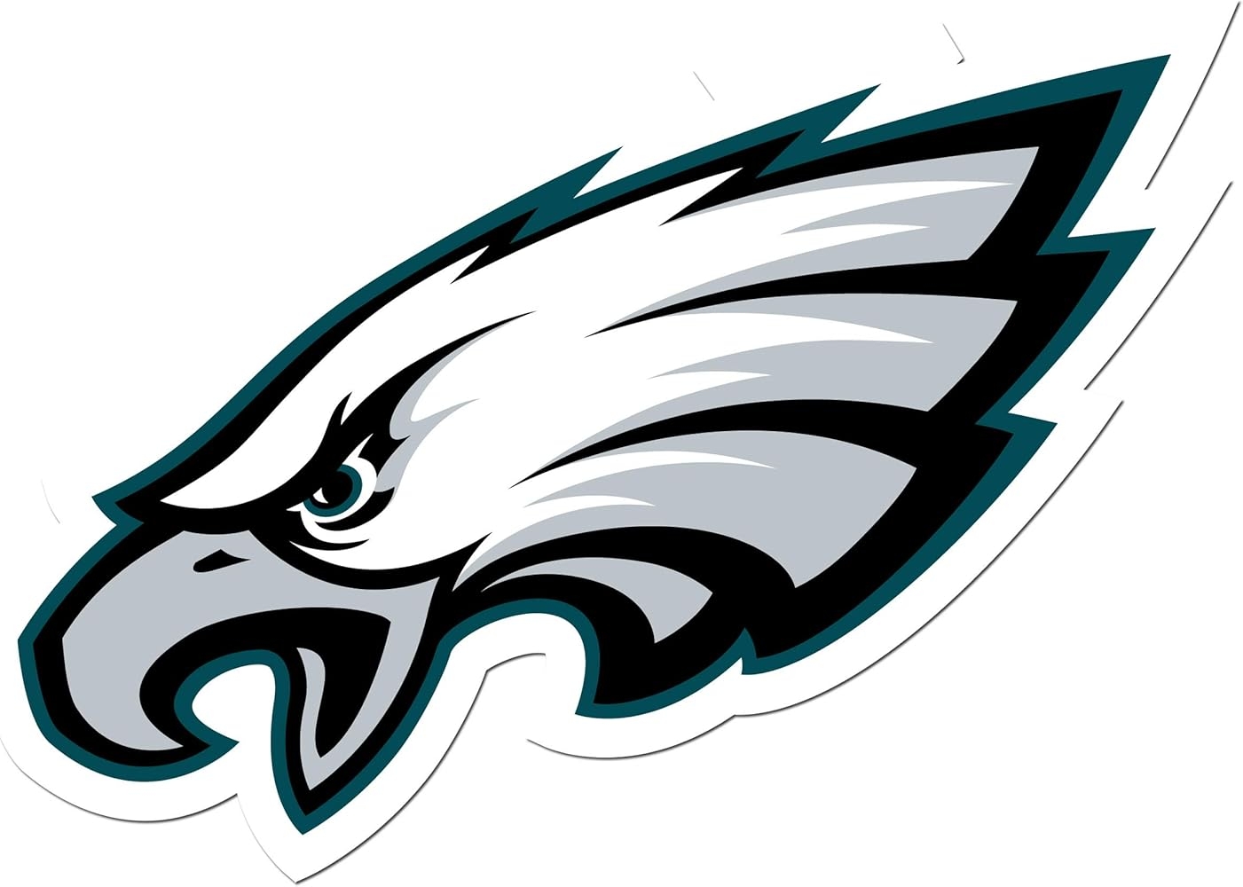 NFL Siskiyou Sports Fan Shop Philadelphia Eagles Auto Decal 8 Inch Sheet Team Color Sports Outdoors Amazon