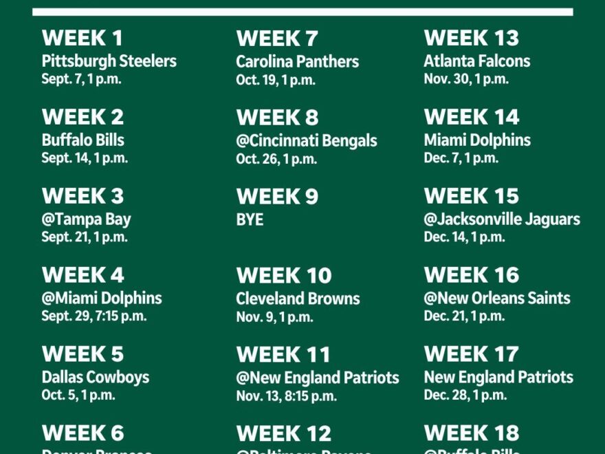 NorthJersey On X The Jets 2025 Schedule Is Here Https t co 8ZYHujn3fl Https t co e29uhqKS07 X